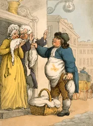 De ganzenverkoper, plaat nr. 2 uit Ackermann